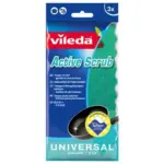 ฟองน้ำล้างภาชนะ VILEDA ACTIVE SCRUB 12x3x27ซม. แพ็ก3